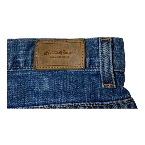Eddie Bauer Jeans Women's Size 14 Regular Straight Leg Stretch Medium Wash Denim - Picture 9 of 9